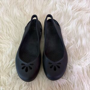 Crocs kadee black ballet flats 11